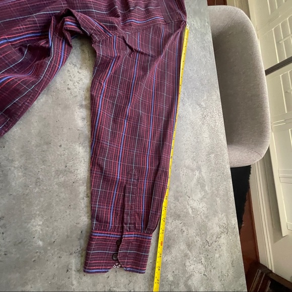 2XL ROBERT GRAHAM textured berry plaid shirt - Picture 7 of 13